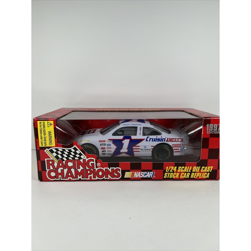 RACING CHAMPIONS STOCK CAR  1997 ED. #1 MORGAN SHEPHERD 1:24 DIECAST‎ NIB